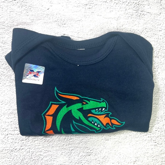 XFL Seattle Dragon's Baby Onesie Small New Without Tags - Picture 2 of 7